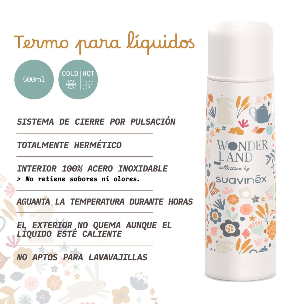 Suavinex - Termo para Liquidos Wonderland Rosa 500 ml