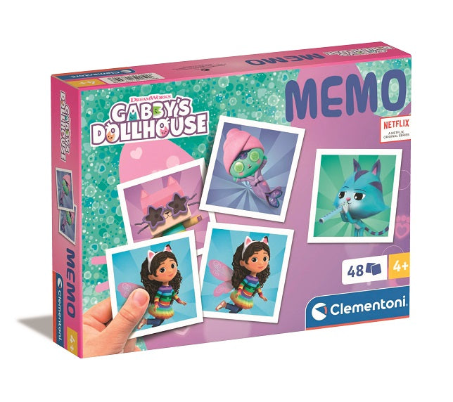 Clementoni - Jogo da Memória "Memo" Gabby's Dollhouse