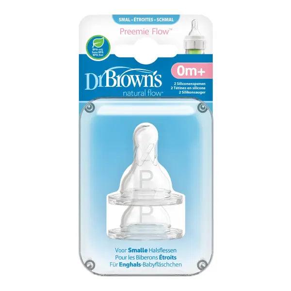 Dr. Brown's – Opciones de tetina+ Prematuro de boca estrecha