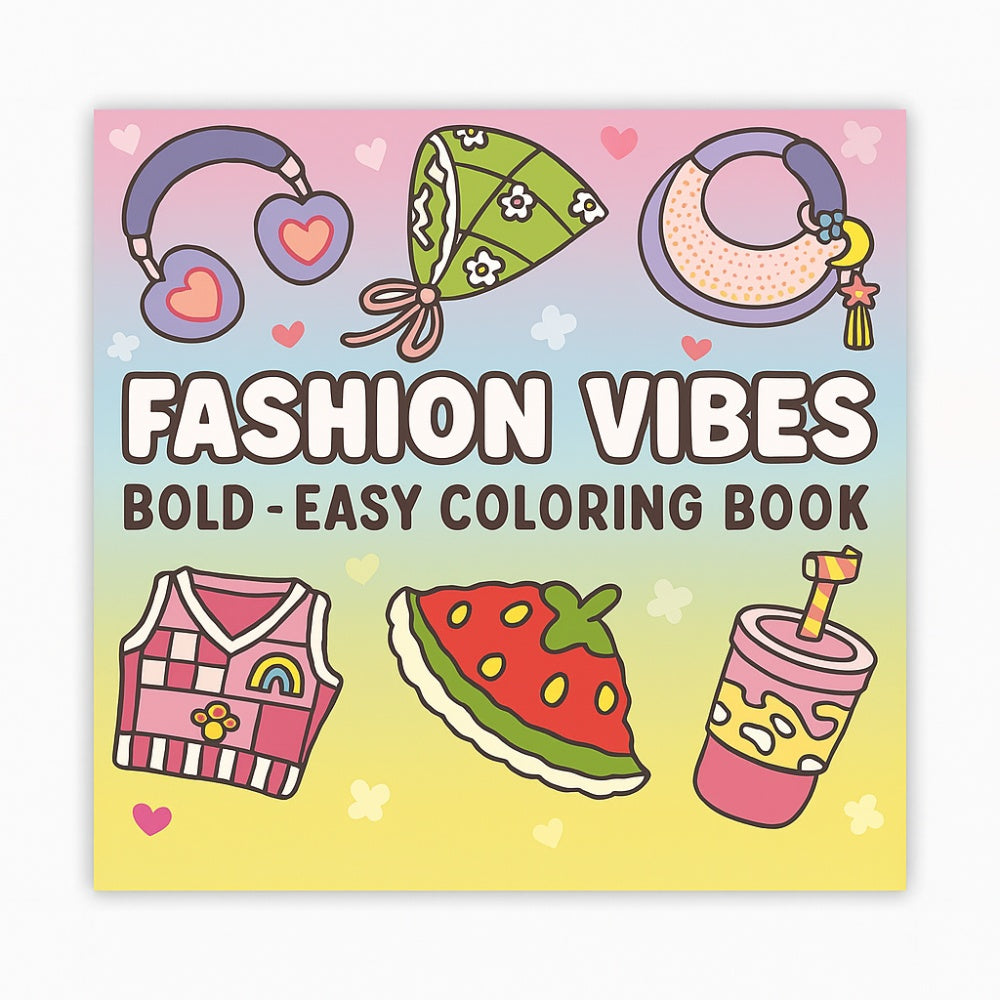 Livro para Colorir "Fashion Vibes"