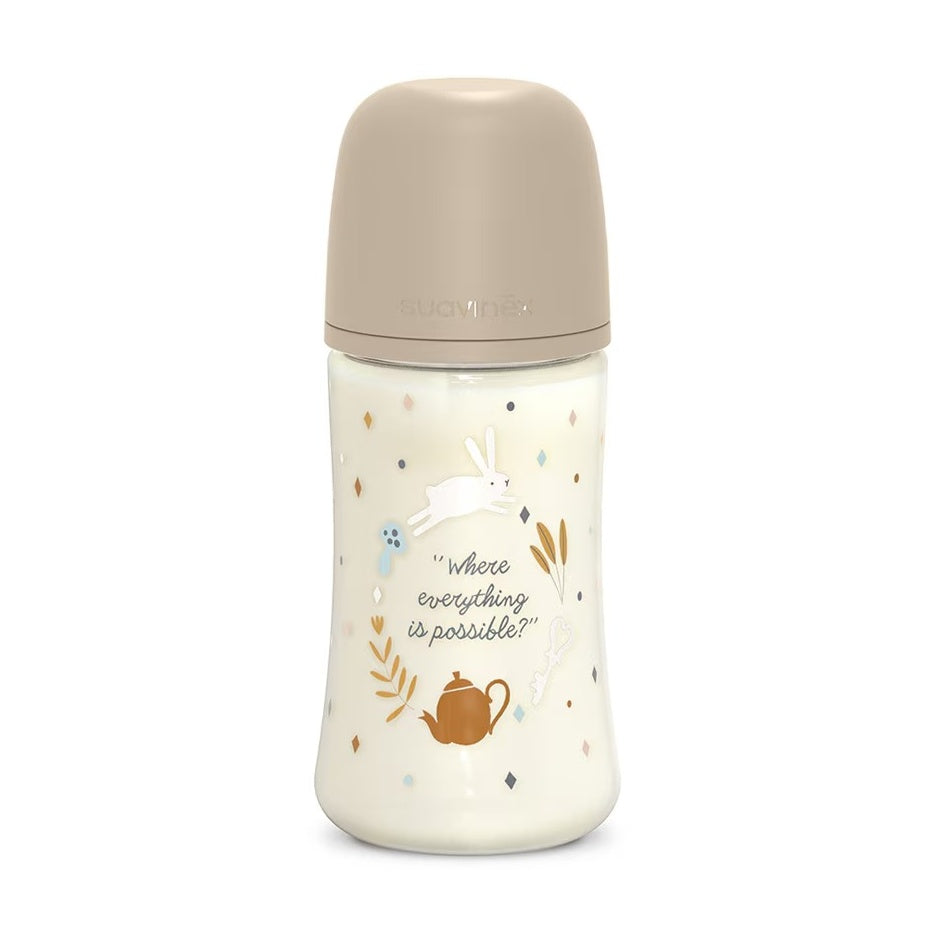Suavinex - Biberón SX PRO "Wonderland" Beige - 270 ml