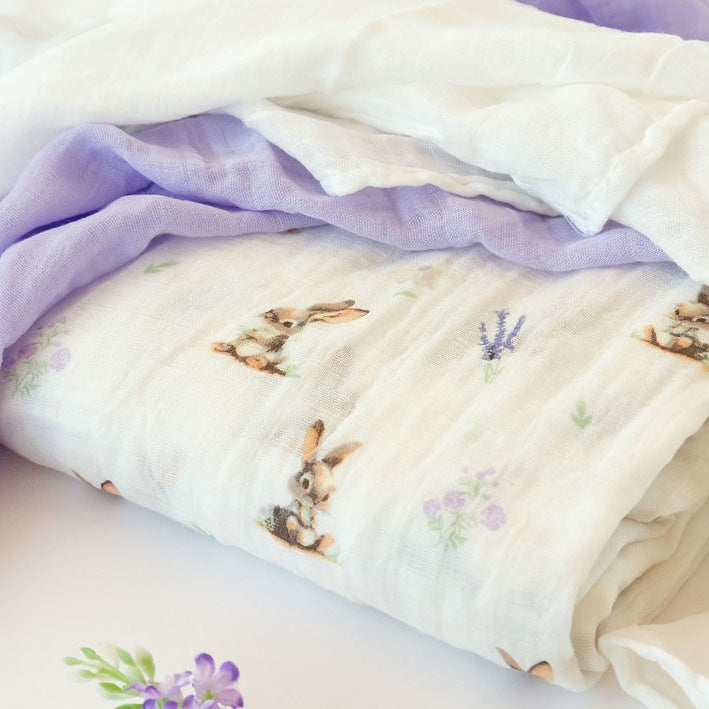 Kiokids - Conjunto 3 Fraldas Musselina - Lavanda