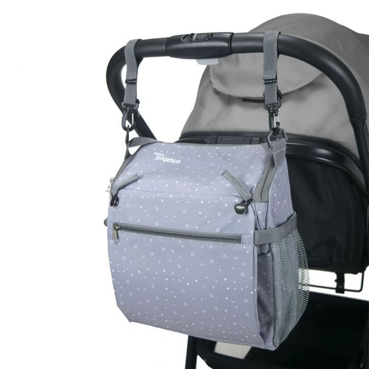 Asalvo - Cadeira de Refeição Portátil - Estrelas Cinza