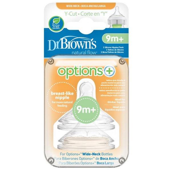 Dr. Brown's – Opciones de tetina+ Corte en Y de boca ancha