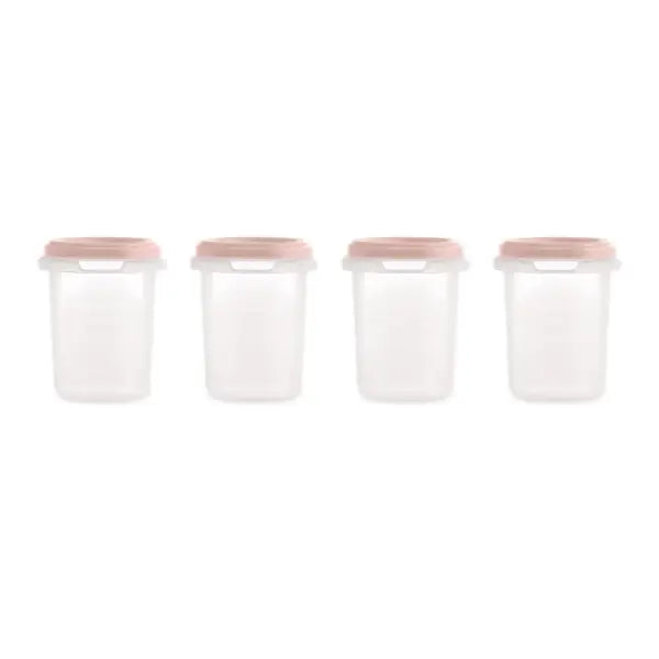 Miniland - Conjunto Recipientes Herméticos 250 ml - Blush