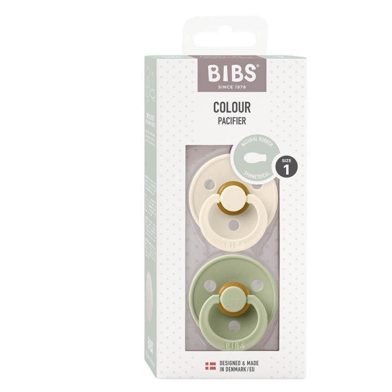 BIBS - Chupetas Fisiológicas Colours - Ivory/Sage