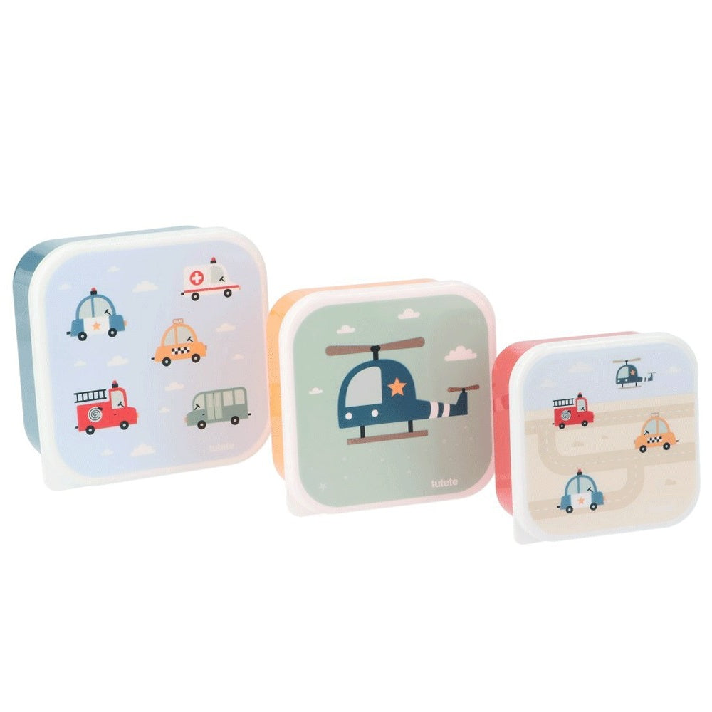 Tutete - Conjunto 3 Caixas p/ Snacks City Cars