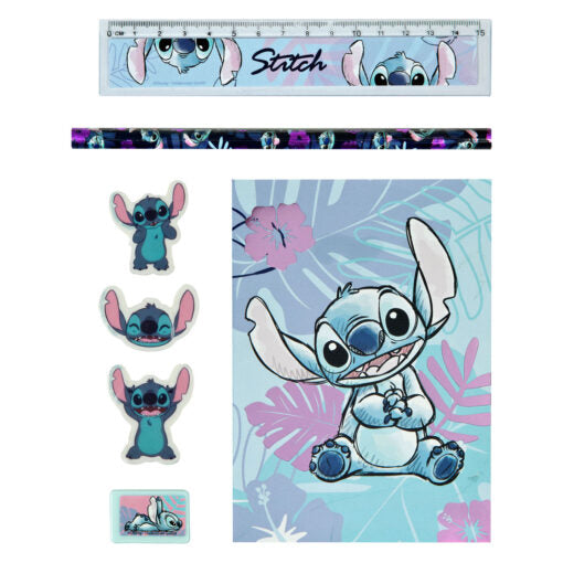 Disney - Conjunto de Escrita Stitch c/ 7 Peças