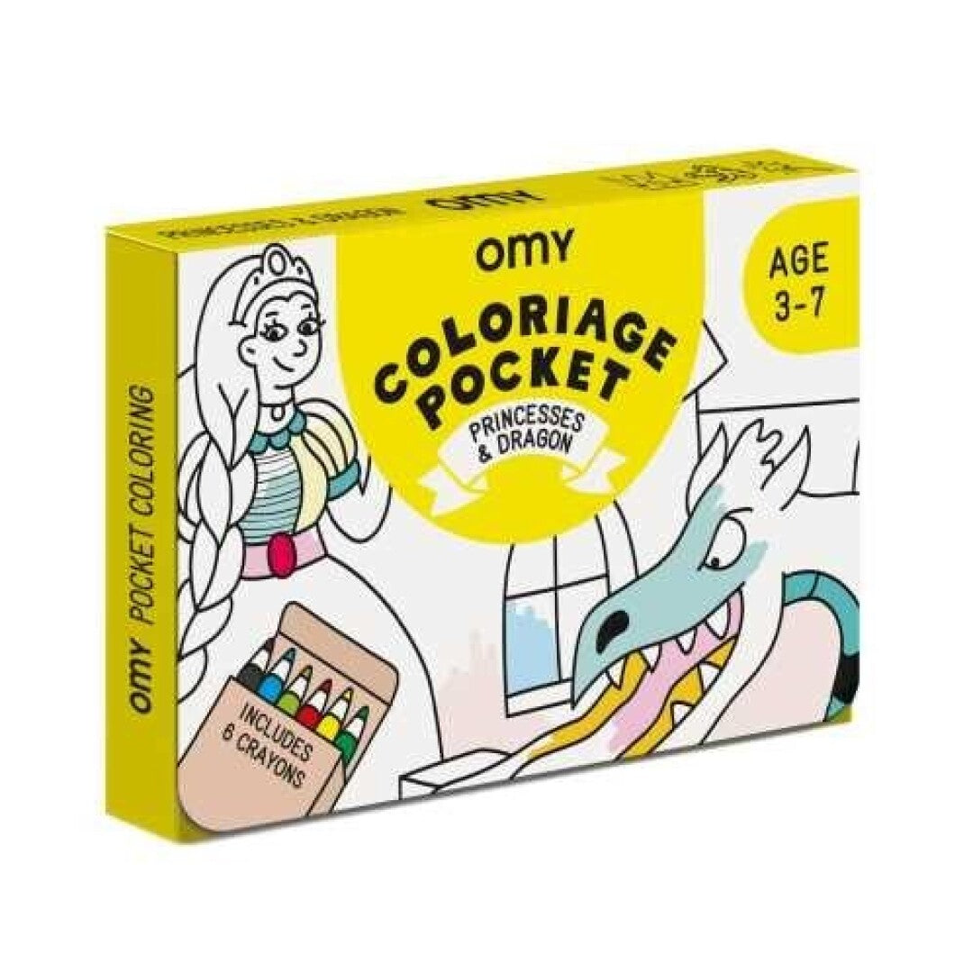 OMY - Conjunto de Colorir com 6 Lápis de Cor - Princesas