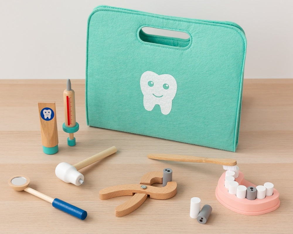 Kiokids - Kit de Dentista de Madeira +36m