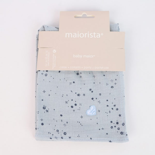 Maiorista - Fraldas Estampada em Tecido Musselina - Azul