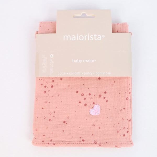 Maiorista - Fraldas Estampada em Tecido Musselina - Rosa