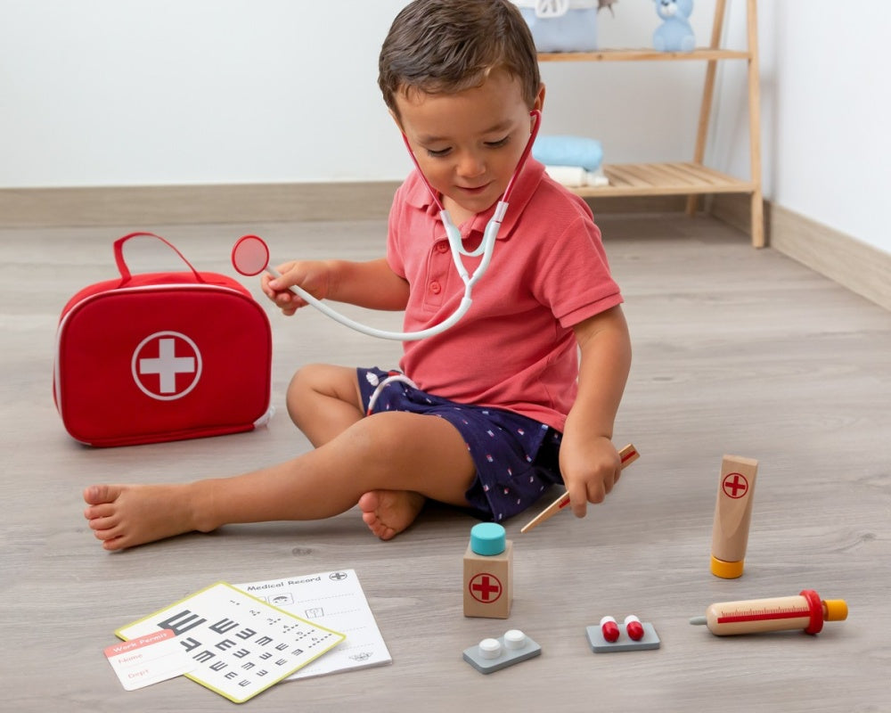 Kiokids - Kit de Médico de Madeira +36m