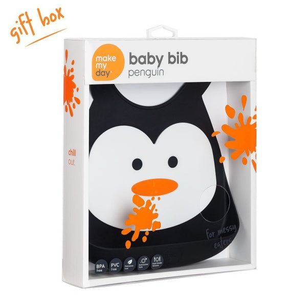 Make My Day - Babete de Silicone "Pinguim"